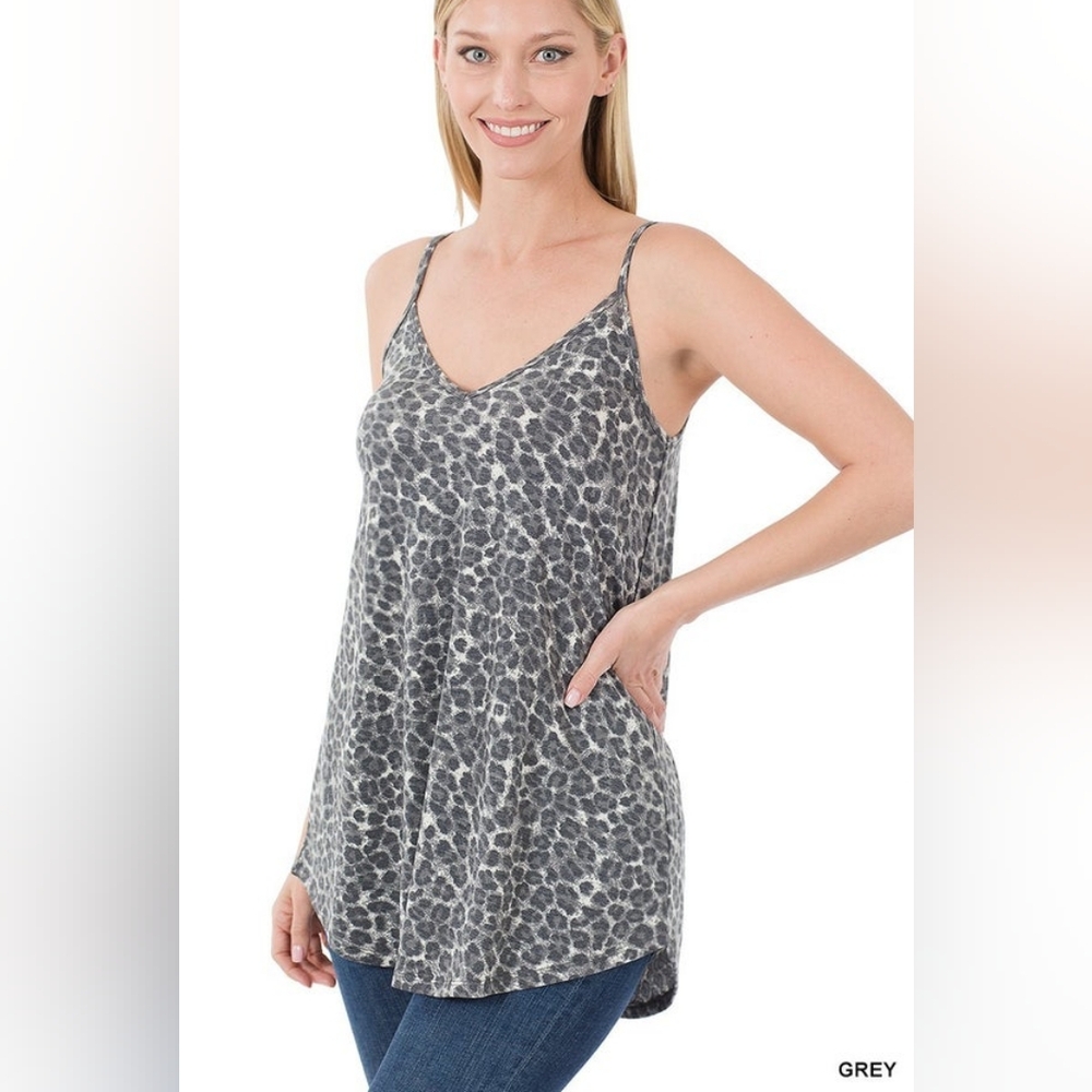 Reversible Leopard Print Tank